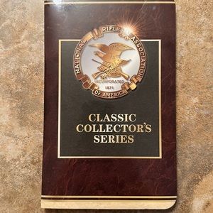 Lot of 8 NRA Bronze Medallion Coin Collection w/ Case Military Classic Firearms